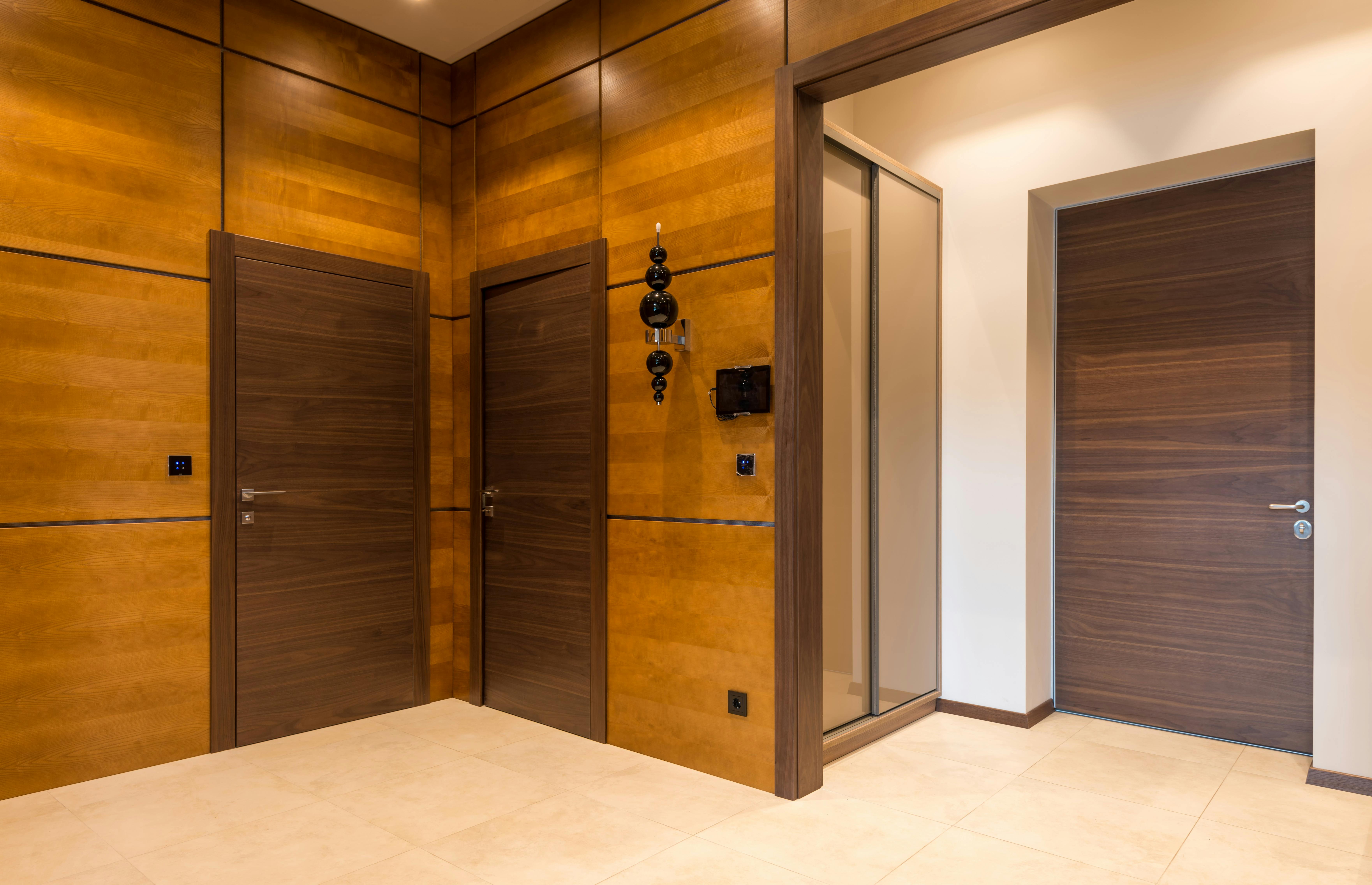 Modern entry door installation